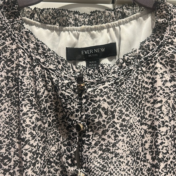 Ever New Petite Skater Ruffled Tiered Dress Long Sleeves - Picture 11 of 17